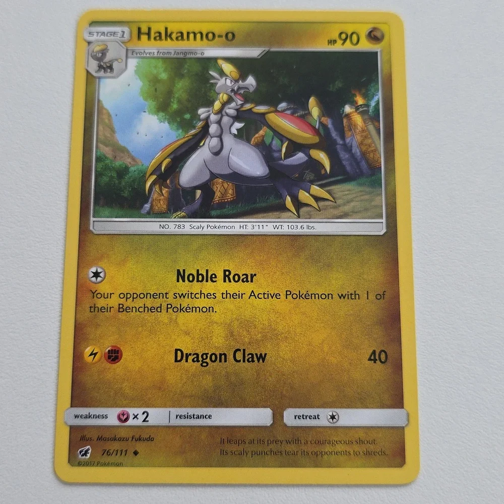 Pokemon Hakamo-o And Jangmo-o Trading Card Set